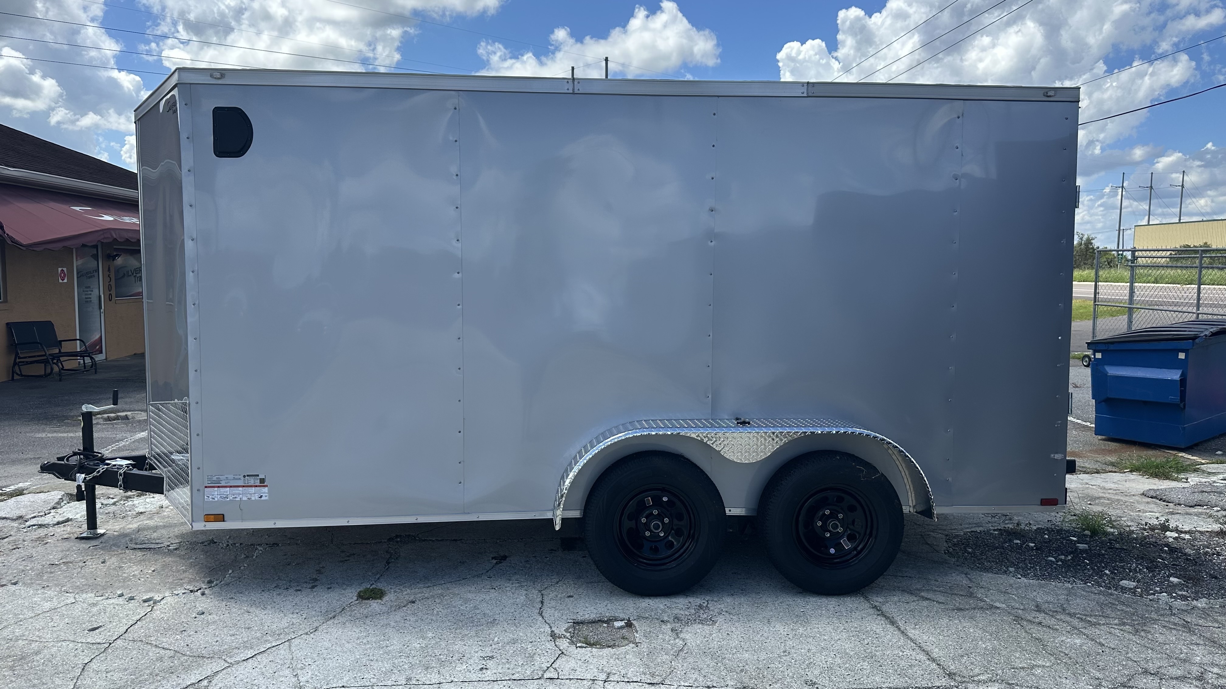 14' Enclosed view 4 - 3,500 lbs capacity trailer for rent