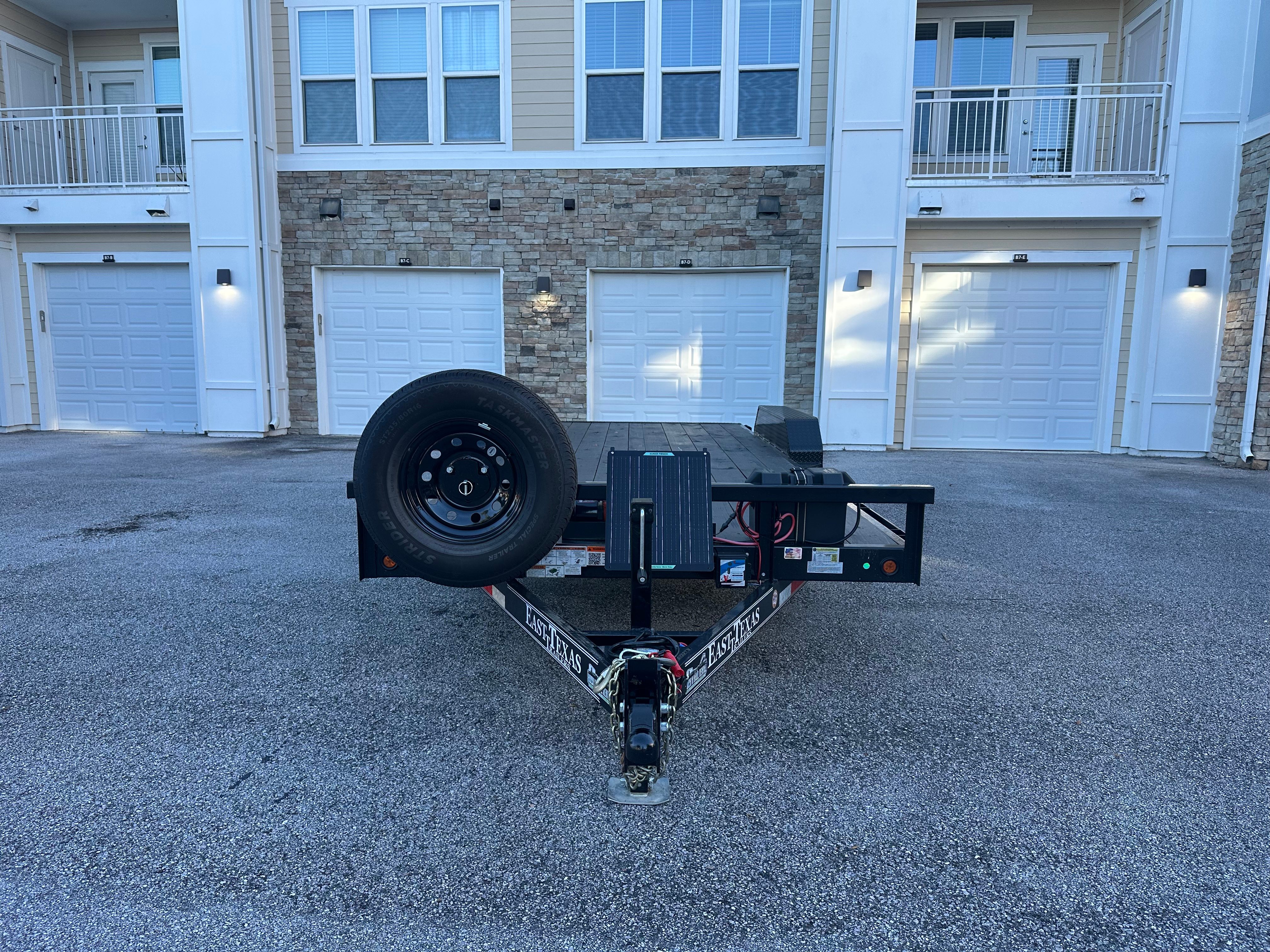 20' 12K Car Hauler / Equipment Trailer With 10 lb Winch view 4 - 9,500 lbs capacity trailer for rent