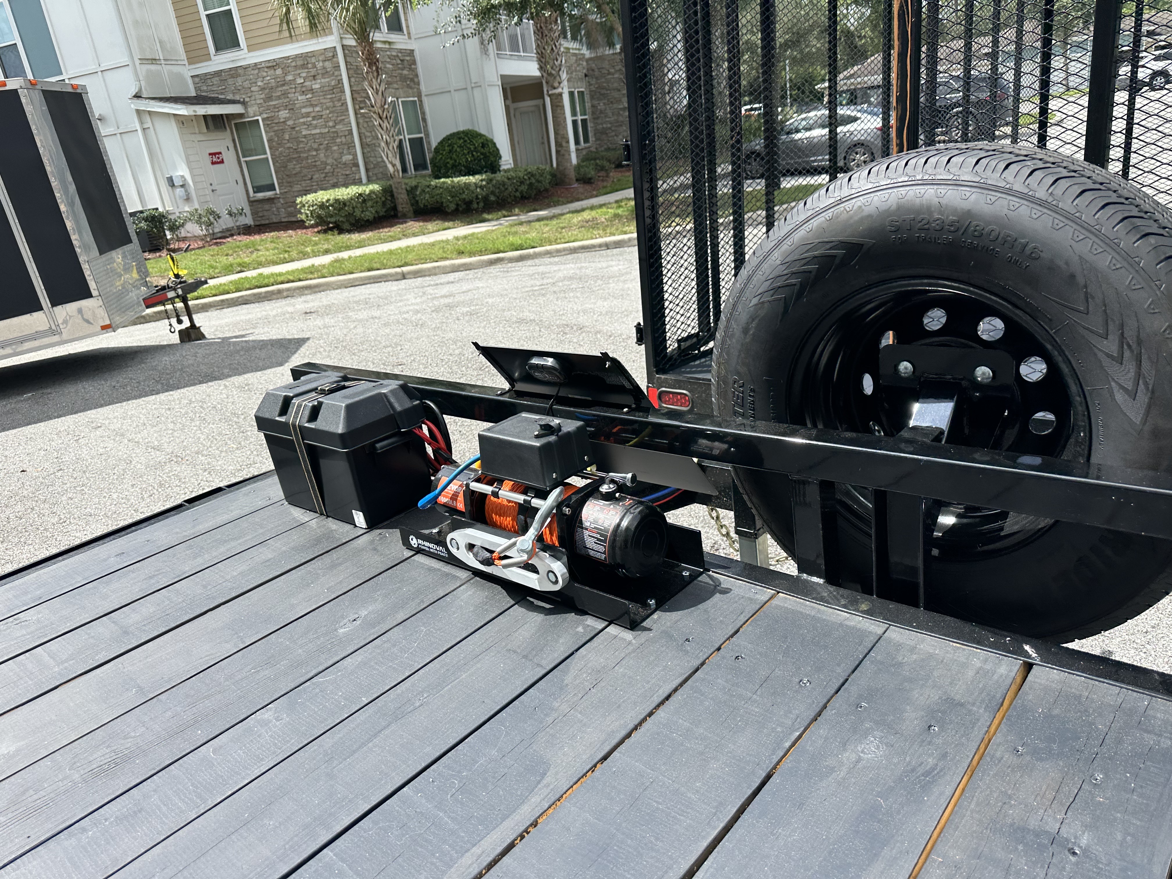20' 12K Car Hauler / Equipment Trailer With 10 lb Winch view 6 - 9,500 lbs capacity trailer for rent